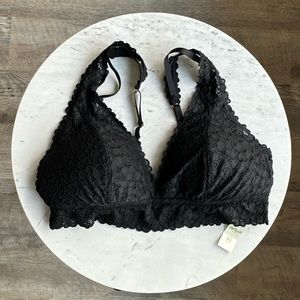 Aerie Lace Black Bra in Large - NEW